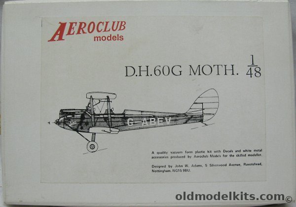 Aeroclub 1/48 DH-60G Tiger Moth plastic model kit